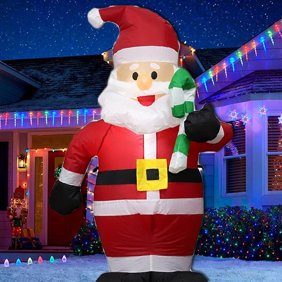 Christmas Inflatable Santa LED Light Up Decoration