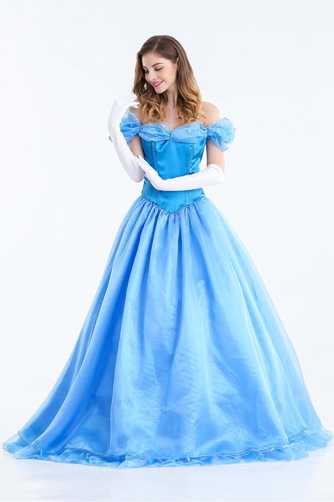 Cinderella Costume Women Fancy Dress For Adults