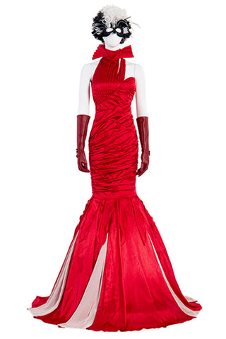 Adults' Cruella De Vil Costume Red Dress