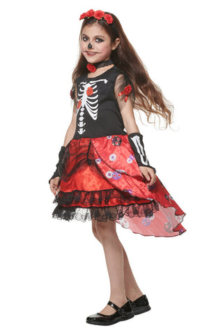 Day of the Dead Girl’s Princess Dress Costume