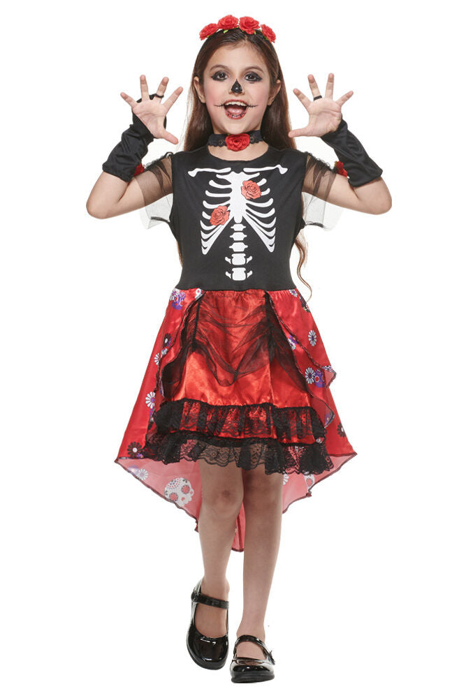 Day of the Dead Girl’s Princess Dress Costume