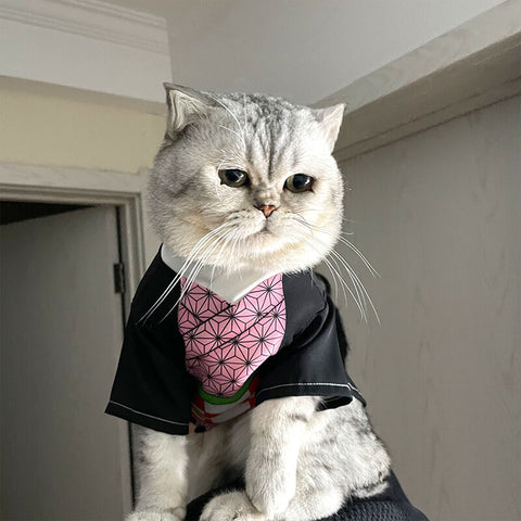 Demon Slayer Nezuko Costume For Cats and Small Dogs