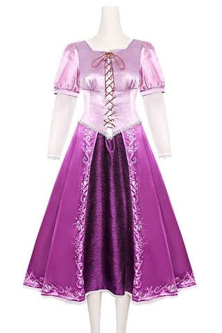Disney Tangled Princess Rapunzel Dress For Adult And Kids