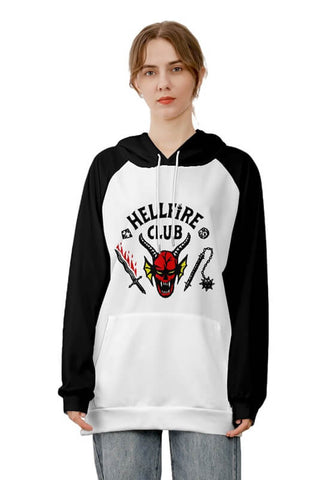 Dustin Hellfire Club Hoodie Costume. Stranger Things 4