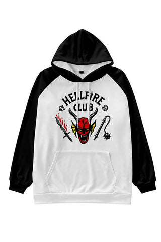Dustin Hellfire Club Hoodie Costume. Stranger Things 4