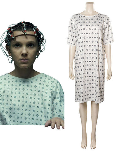 Eleven Hospital Gown Costume. Stranger Things Season 4