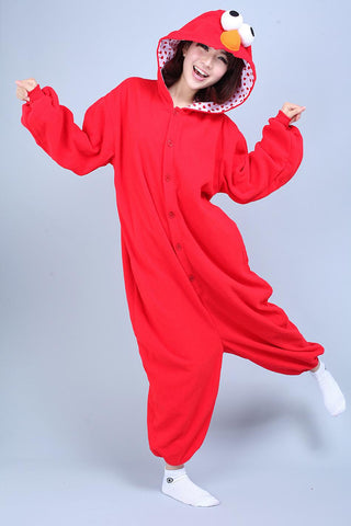Cookie Monster & Elmo Onesie Kigurumi Costume For Adults and Teenagers