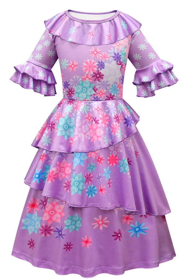 Encanto Isabela Dress Costume for Girls Kids