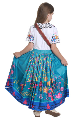 Mirabel Costume for Girls. Encanto Kids Costume. Free Bag
