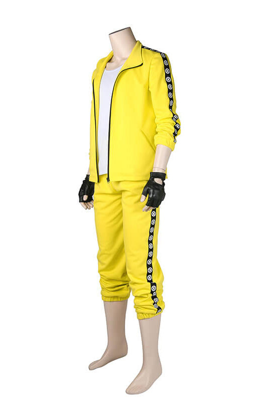 Game PUBG Playerunknown's Battlegrounds Men Outfit Costume Yellow