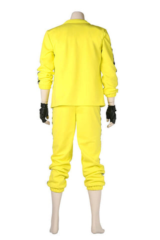 Game PUBG Playerunknown's Battlegrounds Men Outfit Costume Yellow