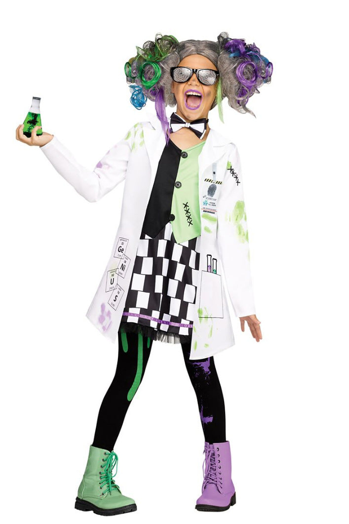 Girl's Mad Scientist Tween Costume