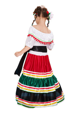 Girl's Mexican Dress Halloween Costume