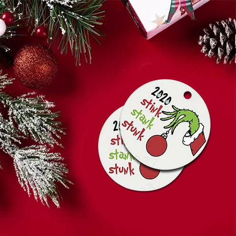 Grinch Christmas Tree Ornament 1 Pack (3 Pieces)