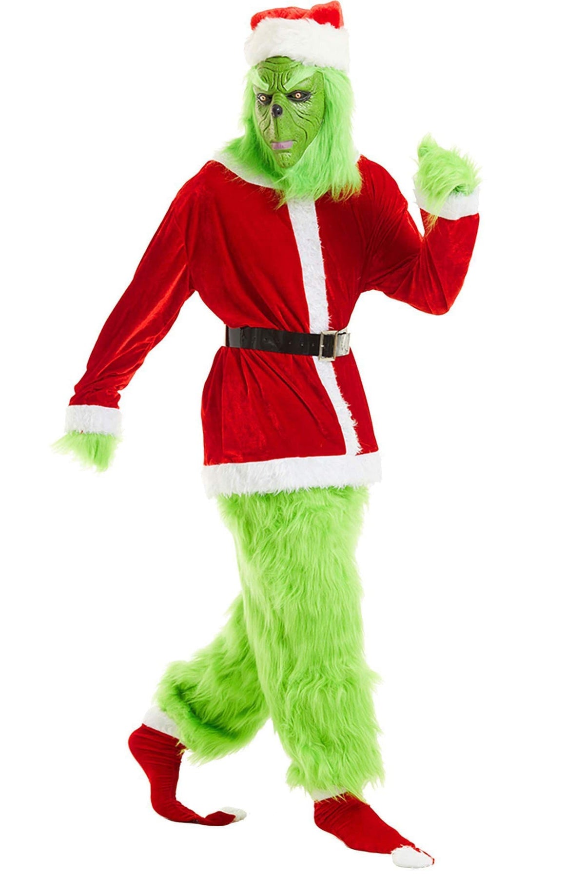 The Grinch Santa Costume Outfit For Adult
