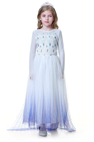 Frozen 2 Elsa White Show Yourself Dress For Girls
