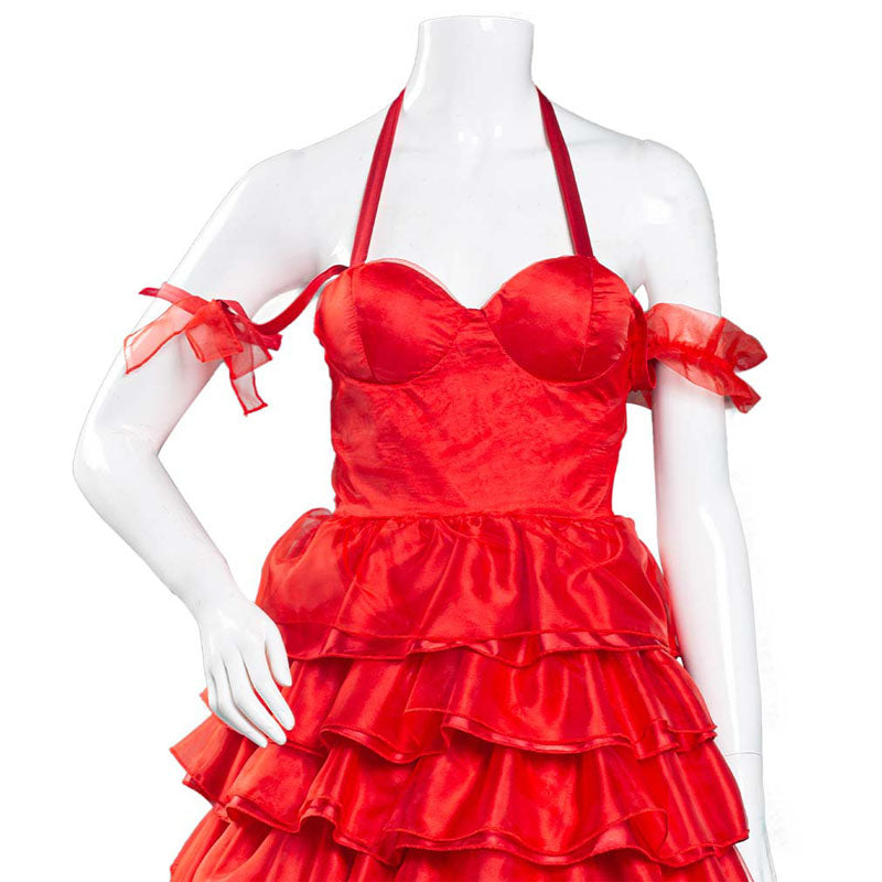 Harley Quinn Red Dress Costume Outfits