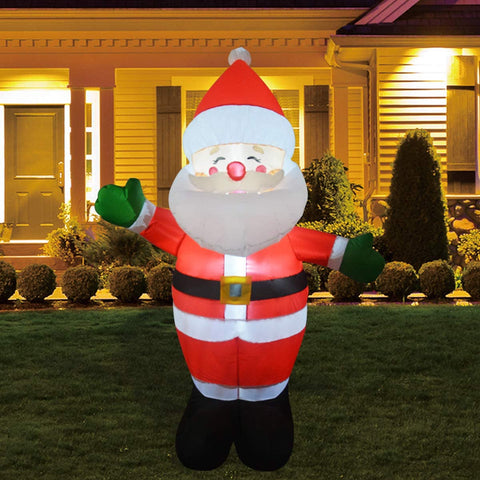 Christmas Inflatable Santa Claus Yard Decoration with LED Lights