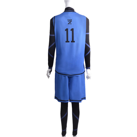 #11 Isagi Yoichi Jersey Costume. Blue Lock Cosplay Costume