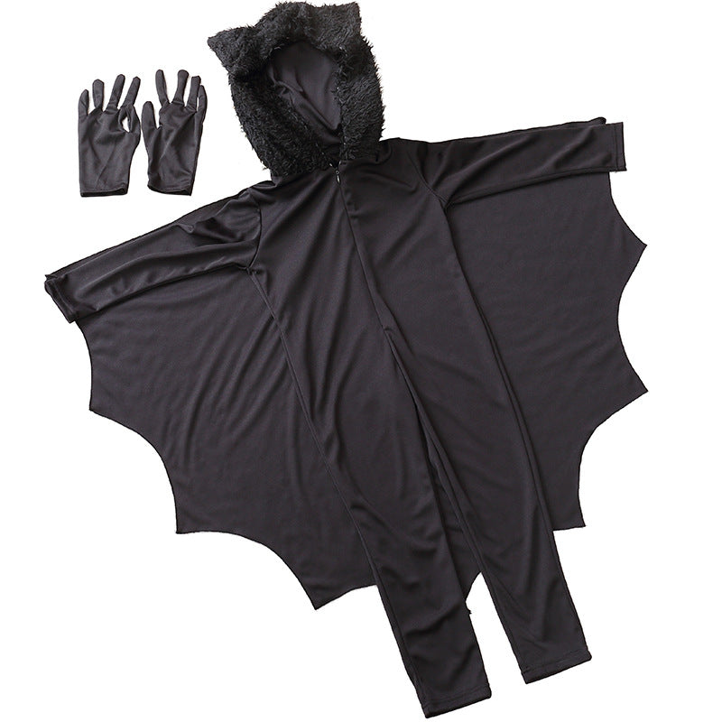 Kid's Bat Costume Vampire Jumpsuit