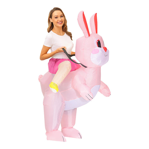 Adult Inflatable Ride On Bunny Costume for Easter and Halloween