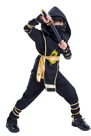Kids Naruto Warrior Suit Costume Ninja Clothes