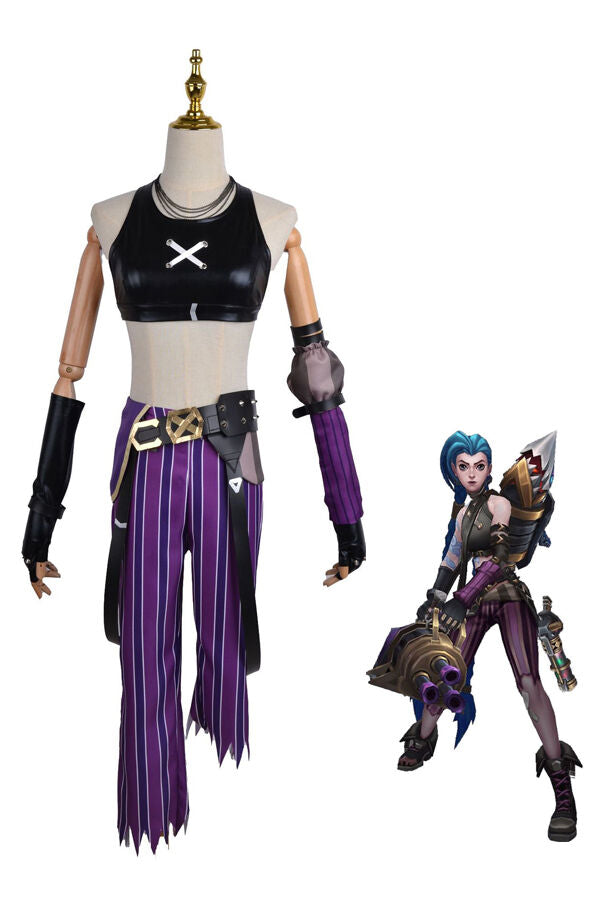 League Of Legends LOL Jinx Outfits Costume