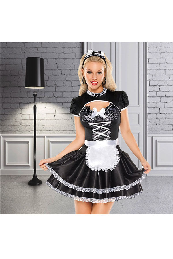 Classic French Maid Costume For Adult