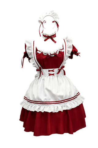 French Maid Dress Lolita Costume for Adult Women