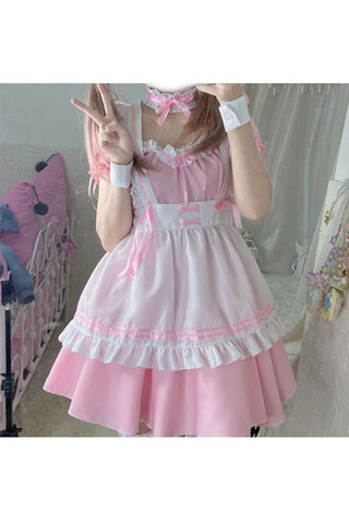 French Maid Dress Lolita Costume for Adult Women
