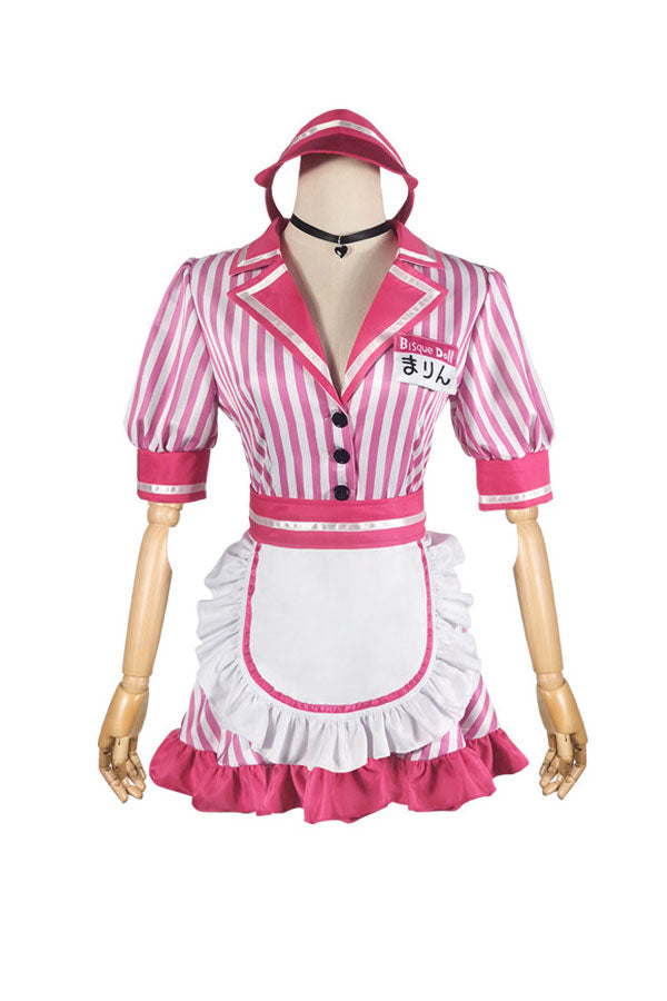 Marin Kitagawa Pink Maid Dress Costume, My Dress Up Darling Cosplay