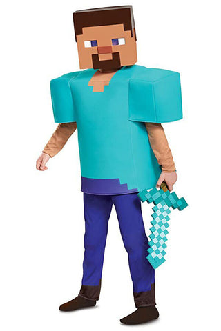 Minecraft Boys Steve Halloween Costume