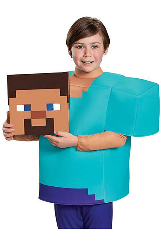Minecraft Boys Steve Halloween Costume