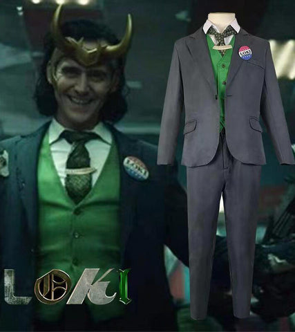 Movie Loki Cosplay Costume Halloween Suit