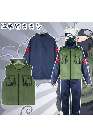 Cosplay Naruto Kakashi Hatake Costume Set For Adult