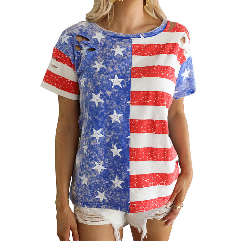 Women's Indepence Day July 4th T Shirt