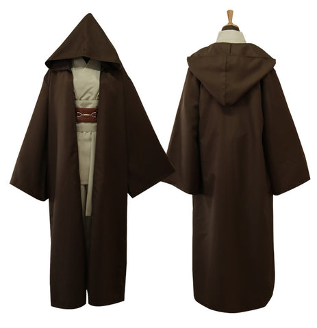 Anakin Skywalker Costume, Obi Wan Jedi Tunic Robe Costume