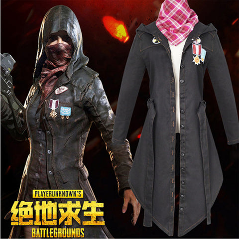 Game PUBG Playerunknown's Battlegrounds Player Costume Trench Coat