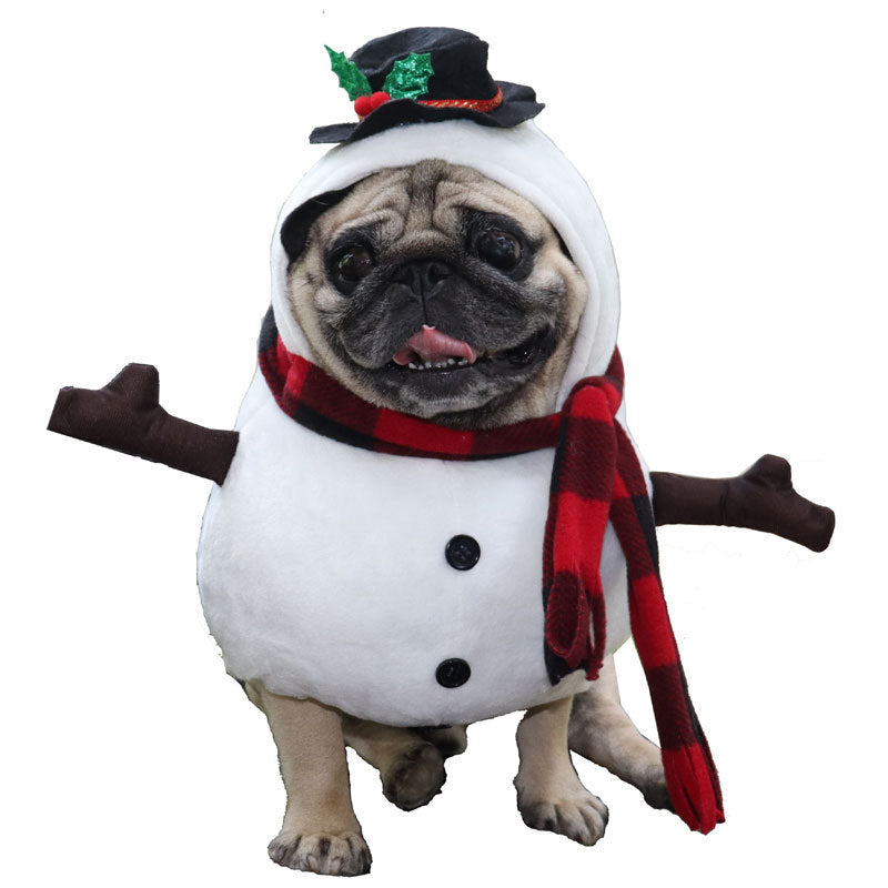 Pet Christmas Snowman Costume Outfits