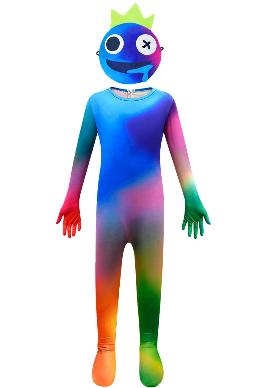 Kids' Rainbow Friends Colorful Monster Halloween Costume