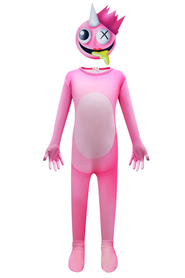 Kids' Rainbow Friends Costume Pink Monster Halloween Costume