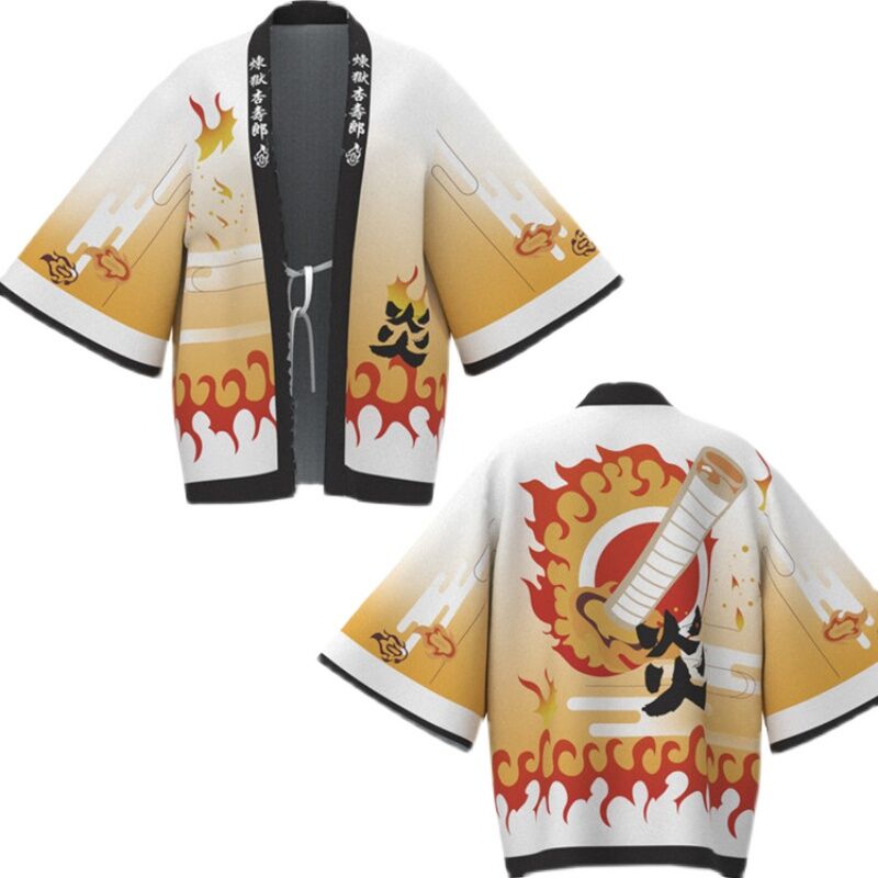 Kid's Demon Slayer Haori Kimono Costumes