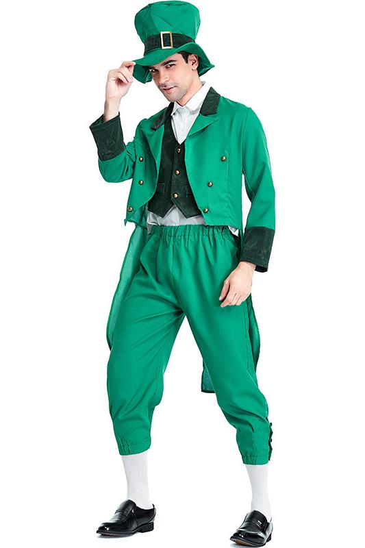 Mens Leprechaun Costume St Patrick's Day Costume For Adults