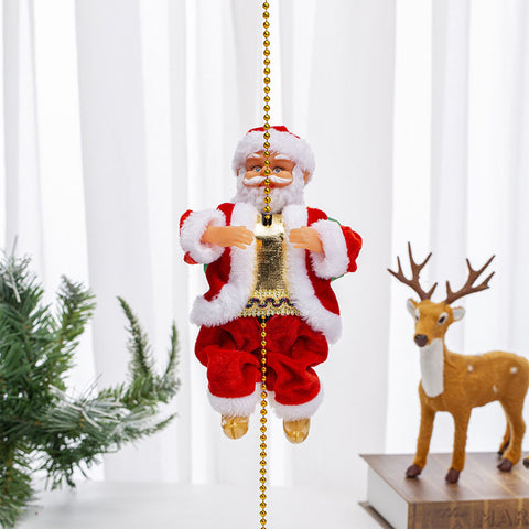Santa Claus Climbing Beads Christmas Decoration