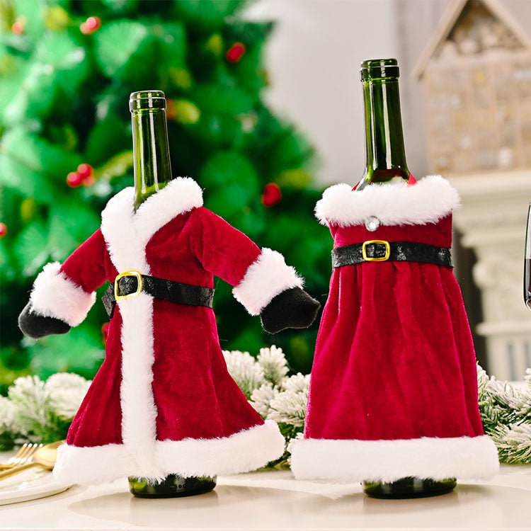 Christmas Decorations Santa Claus Wine Bottle Cover