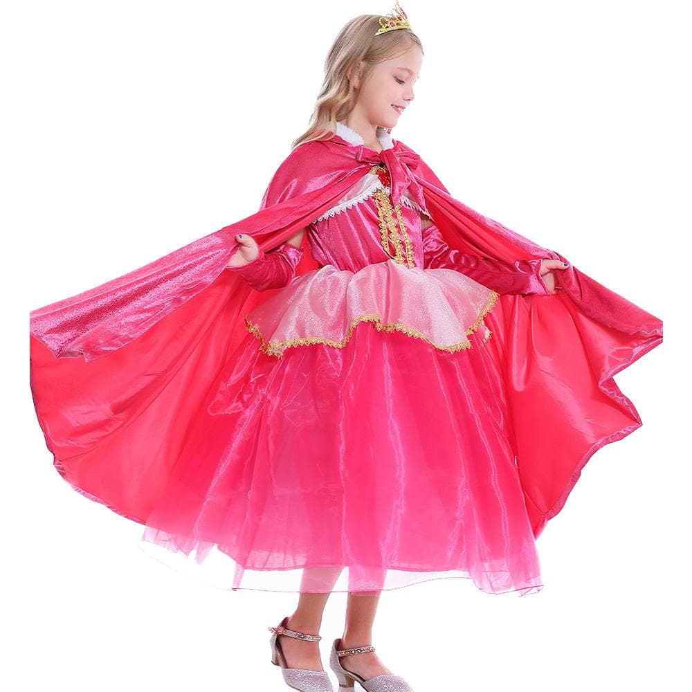 Sleeping Beauty Princess Aurora Dress Costume For Girls