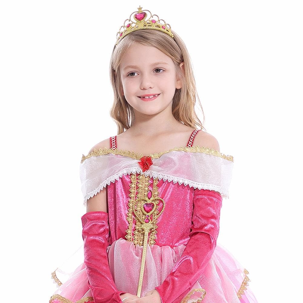 Sleeping Beauty Princess Aurora Dress Costume For Girls
