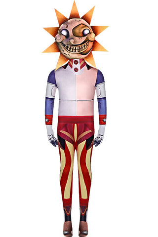 Sundrop Costume Fnaf Sun Moon Clown Outfit For Halloween