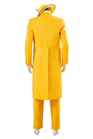 The Mask Jim Carrey Yellow Suit Cosplay Costume