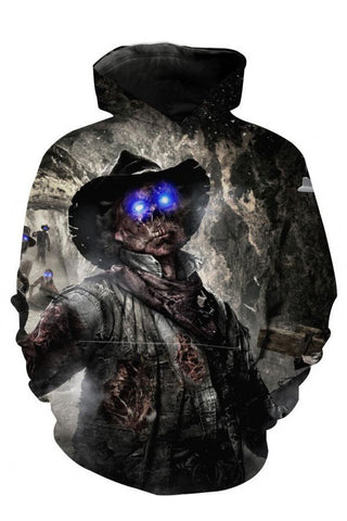 The Walking Dead 3D Zombie Print Hoodie For Adult